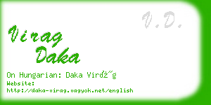 virag daka business card